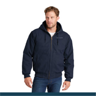 CornerStone® Washed Duck Cloth Insulated Hooded Work Jacket