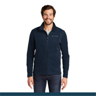 Eddie Bauer® Full-Zip Microfleece Jacket (Navy)